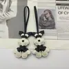 Schnauzer Perro Cuero Regalo Collar Personalizado Cachorro Creativo Llavero para Coche Colgante para Bolso Al por Mayor