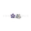 Jiangtitanium F136 Liga de Titânio Joias Cabeça Flor Cravejada com Zircônia Transfronteiriça G23 Liga de Titânio Joias para Piercing de Corpo Brincos