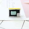 Accesorios de resina DIY TV radio retro de simulación adornos de micro paisajismo material para llavero colgante