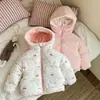 Chaqueta de Algodón para Niños 2026 Engrosada Invierno Cálido Niñas Elegante Aterciopelado Bebé Chaqueta Abrigo de Algodón Chaqueta Acolchada de Algodón Ropa de Otoño para Niñas