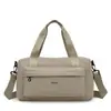 Bolsa de viagem de grande capacidade para viagens curtas, bagagem de mão leve feminina, bolsa transversal expansível à prova d'água masculina para esportes e fitness