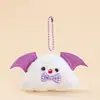 Llavero luminoso de Halloween con forma de alborotador, bonito accesorio para bolso, hebilla colgante con borde cruzado, llavero de linterna de calabaza, regalo