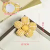 Broche Nuevo Estilo Coreano Hoja Fresca Flor Color Caramelo Tela Tridimensional Accesorios DIY Bolsa de Cortina Accesorios Hechos a Mano