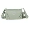 Comércio Exterior Transfronteiriço 2025 Novo Modelo Bolsa Feminina Simples Plissada Multicompartimentos Tecido de Nylon Impermeável Leve Bolsa de Ombro Bolsa Transversal