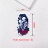 Pendientes acrílicos con diseño de calavera de cereza de Halloween, joyería, bolso, llavero y colgante DIY.