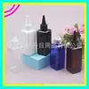 Frasco de tampa pontiaguda quadrado 150ml frasco de isca de tampa pontiaguda frasco de óleo essencial frasco de enchimento de água frasco de tampa pontiaguda frasco dispensador de sérum
