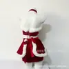Chica de Paja Navidad Caperucita Roja Top Tubo con Cuello Halter Traje de Encaje con Lazo Espalda Descubierta Correa Chica Caliente Roja 6311