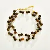 Collar de Perlas Pequeñas Francés Lujo Ligero Sentido de Diseño Nicho Piedra Ojo de Tigre Versátil Viaje Cotidiano Temperamento Sentido de Alta Gama Cadena para Clavícula Mujer