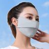 Verano seda de hielo transpirable exterior sombrilla protector solar protección UV alto valor máscara de ángulo de ojo femenina y masculina máscara de cara completa