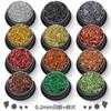 Amazon 0.2mm purpurina + escombros traje mixto lentejuelas polvo de purpurina ultradelgado esmalte de uñas gel material para joyería