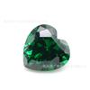 Zircônia Cúbica Colorida 7A em Forma de Coração Zircônia Colorida Fábrica Atacado 34 # Verde Claro 35 # Zircônia Verde Pedra Solta Zircônia Cz