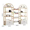 Vitrina de cosméticos producto salón de belleza gabinete estante vitrina de arte de uñas joyería estante de almacenamiento para cuidado de la piel multicapa