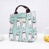 Nova Bolsa Térmica Geométrica Xadrez de Algodão e Linho, Bolsa de Almoço Portátil Simples e Moderna, Bolsa Térmica para Almoço de Trabalho