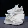 Zapatos para Niños Zapatos Deportivos Infantiles 032 Estilo Primavera y Otoño Malla Transpirable Suela Suave Zapatos de Correr para Niños Zapatos Blancos Azules con Botones