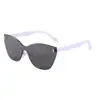 Óculos de Sol Estilo Novo Personalizados de Armação Grande Lente Única Olho de Gato para Homens e Mulheres, Sem Armação High-End Fashion Tendência