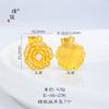 Collar con colgante de pala de oro rosa con diamantes de imitación y cadena de clavícula para mujer, de Pu Zuo Jiu, que no se decolora.