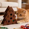 Fieltro Gato Árbol de Navidad Juguete Campana Bola Sonajero Juguete para Gatos Auto-Entretenimiento Alivio del Aburrimiento Pelota para Gatos Suministros Fábrica Venta al por Mayor