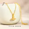 Broche Pu Zuo Jiu Sem Areia Caindo Ouro Diamante Colar Saturno Corrente de Clavícula de Luxo Leve de Alta Qualidade para Namorada