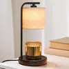 Nueva lámpara de mesa de aromaterapia negra sin llama transfronteriza, lámpara regulable para derretir cera de aceite esencial, lámpara de mesa para ambiente de dormitorio