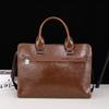 Bolso de Mano Nuevo para Hombre Horizontal Estilo Coreano Bolso de Hombre Hombro Cruzado Negocios Portafolio para Computadora Bolso Retro de Moda Venta al por Mayor