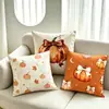 Funda de Almohada Decorativa de Halloween Calabaza Cosecha Otoño Acción de Gracias Cojín Enrollable para Sofá Exclusivo para Amazon