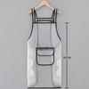 Delantal Plus Grasa y Ampliado Catering Especial Nuevo Estilo Mujeres Hogar Cocina Impermeable y Resistente al Aceite Ropa de Trabajo Transparente Dropshipping