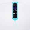 Para Controle Remoto de TV Roku Capa de Silicone Orelha de Gato com Cordão Universal Espessada Anti-queda Capa Protetora Luminosa