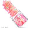 Juego de 12 lentejuelas con purpurina y polvo láser degradado para decoración de uñas con diseño de explosiones transfronterizas en color rosa