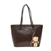 Bolsa Feminina de Outono Mais Vendida Textura Bolsas Grande Capacidade Tote Bag Retro Simples Versátil para o Dia a Dia Bolsa de Ombro Único