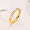 Anillo fino en el viento frío anillo fresco juego de anillos para mujer circonita acero inoxidable anillo de circonita fino al por mayor R-149
