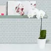 Elegantes Pegatinas de Pared Estéreo Autoadhesivas Pequeñas Azules Frescas Anti-Manchas de Aceite Decoración del Hogar Cocina Baño Balcón Pegatinas