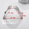 Clip de Montaje de Soporte para Tira de Luz de Canal de Aluminio Triangular Clip para Luz Lineal Ángulo Recto Fijo de 45 Grados Canal de Luz en Forma de V Acero Inoxidable