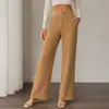 2026 Nuevos Pantalones Formales Profesionales de Cintura Alta para Mujer, Pantalones Casuales Rectos con Caída, Pantalones Largos de Color Sólido para el Trabajo