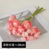 Flores artificiais, pequenas rosas de chá, decoração de mesa de jantar em casa, arranjos florais, buquês de mini flores de lótus artificiais, flores falsas