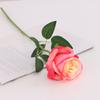 Rosa de franela individual, flor de simulación, flor para boda, novia, sosteniendo una flor, rosa para el hogar, decoración del Día de San Valentín, accesorios de flores falsas