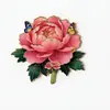 Imanes de Nevera de Flores, Souvenirs de Viaje de Flor de Peonía, Imanes de Hierro Magnéticos de Peonía para Nevera