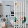 Cortina de Ducha de Baño Tela Impermeable Engrosada Resistente al Moho Cortina Colgante para Partición de Baño Cortina de Puerta para Partición de Baño Traje sin Perforaciones