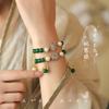 2025 Explosiones Nuevo Estilo Chino ~ Pulsera Sueño Jacaranda Flor Mariposa Espíritu de Flor Super Inmortal Pulsera Estilo Han Chino Regalos para Novia