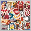 50 Piezas de Pegatinas Retro Americanas, Personalizadas y Creativas para Bricolaje, Impermeables para Motocicleta, Cuaderno, Taza de Agua, Pegatinas al por Mayor