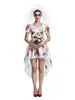 Disfraz de Novia Fantasma de Terror para Halloween Vestido de Novia Sangriento Disfraz para Actuación en Escenario