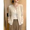 Popular Más Vendido Ropa de Mujer Principios de Otoño 2026 Nuevo Estilo Sencillo Camisa Cardigan de Manga Larga con Botones y Bolsillos