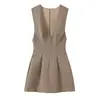 Venda Quente Internacional Aliexpress Nova Coleção Primavera 2026 Roupas Femininas Vestido Curto Listrado Estiloso 2180338