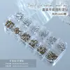 Joias de Strass para Nail Art K9 de Alta Qualidade Popular entre Celebridades da Internet Strass de Fundo Plano Branco Transparente Iridescente Strass Cor Champagne Pacote de Material Super Brilhante
