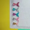 Acessórios de resina cauda de sereia diy cola de gota material para capa de celular cartão de bolo bolsa de sapato decoração de brinquedo