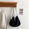 Bolsa de Ombro Transversal Suede Fosco Estilo Novo 2025, Bolsa Tote Versátil Retrô de Grande Capacidade para Mulheres, Outono e Inverno, para o Trabalho