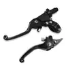 Piezas de Modificación para Motocicleta Todoterreno Manija de Freno Plegable Anti-Caída Universal Asv Manija de Embrague CNC Palanca de Freno en Forma de Cuerno
