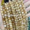 Cuentas sueltas cuadradas de ágata de cristal talladas, cuentas de azúcar cuadradas de piedra natural, accesorios de joyería para bricolaje, venta al por mayor