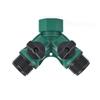 Los fabricantes suministran conector rápido de doble paso de plástico estilo americano uno-dos con conector de derivación de válvula accesorios para pistola de agua conector