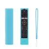 Funda Protectora de Silicona Adecuada para Control Remoto de TV Haier Htr-A27, Engrosada, Anticaídas, Color Luminoso con Cuerda