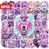 Compra directa transfronteriza de 50 pegatinas de dibujos animados de fantasía para Halloween con calaveras, hongos y arañas para decoración creativa, pegatinas impermeables